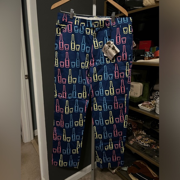 Royal & Awesome Golf Pants Shot of the Day Trousers 34x30 NWT - Picture 2 of 8